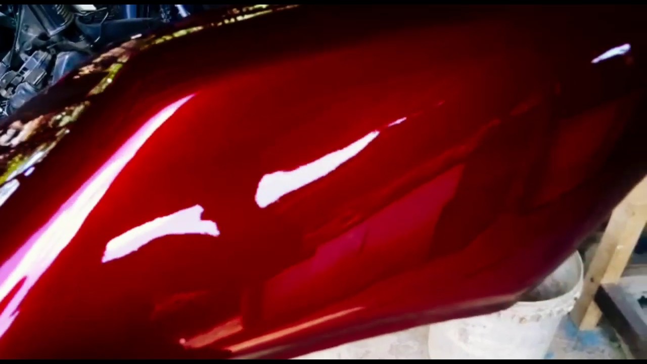 Cat Motor Merah Maroon - KibrisPDR