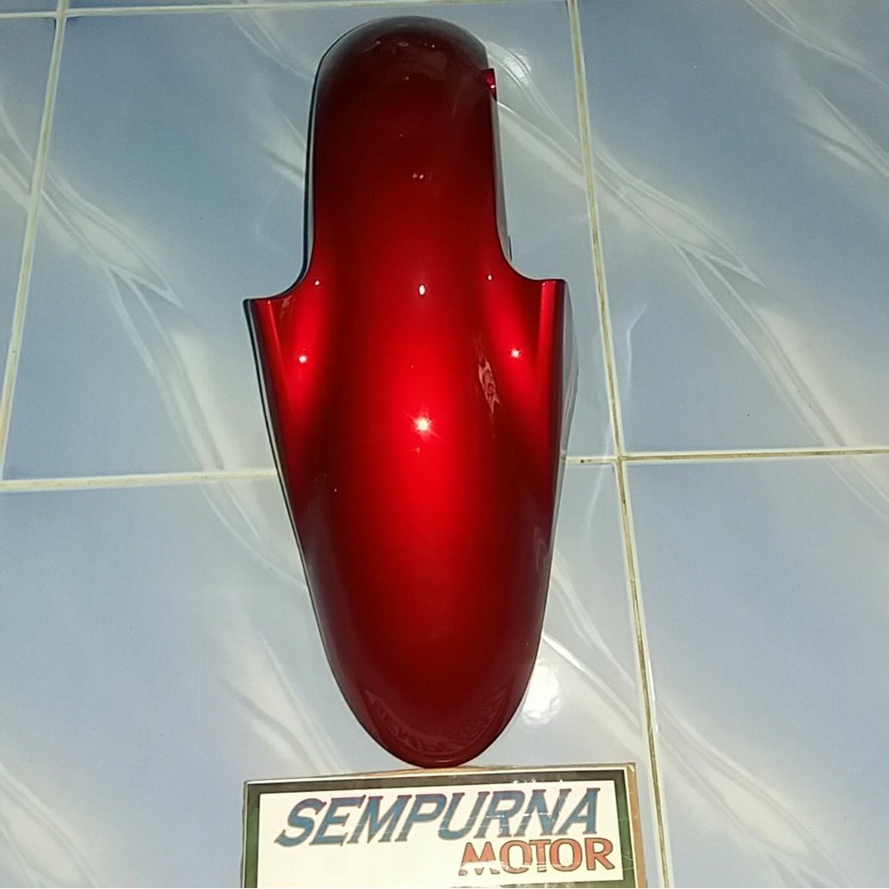 Detail Cat Motor Merah Maroon Nomer 13