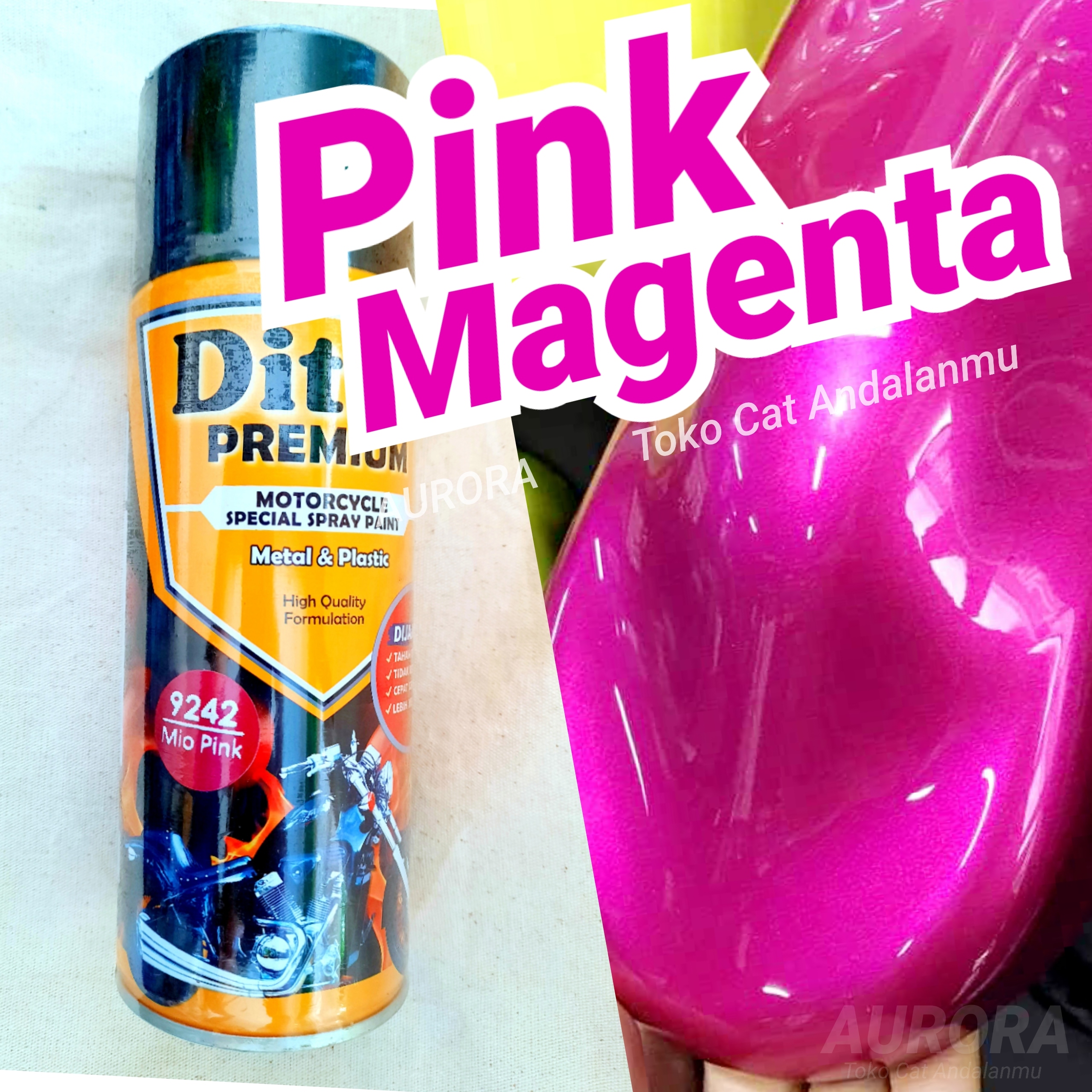 Detail Cat Motor Warna Pink Magenta Nomer 15