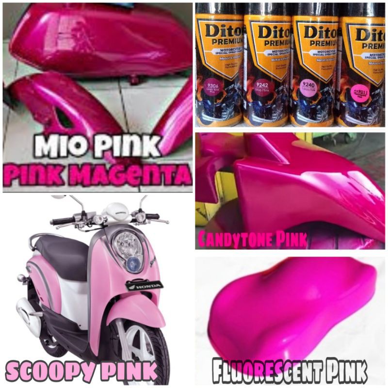 Detail Cat Motor Warna Pink Magenta Nomer 24