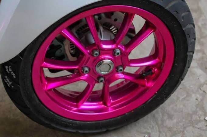 Detail Cat Motor Warna Pink Magenta Nomer 35