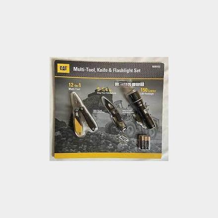 Detail Cat Multi Tool Knife And Flashlight Set Nomer 19