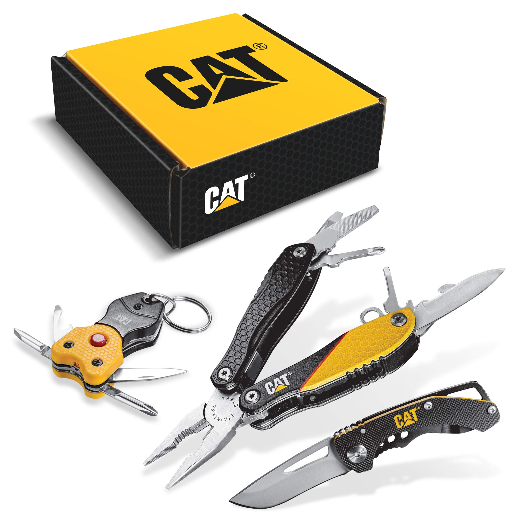 Detail Cat Multi Tool Knife And Flashlight Set Nomer 4