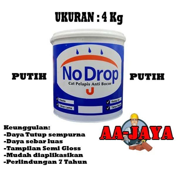 Detail Cat No Drop Putih Nomer 39