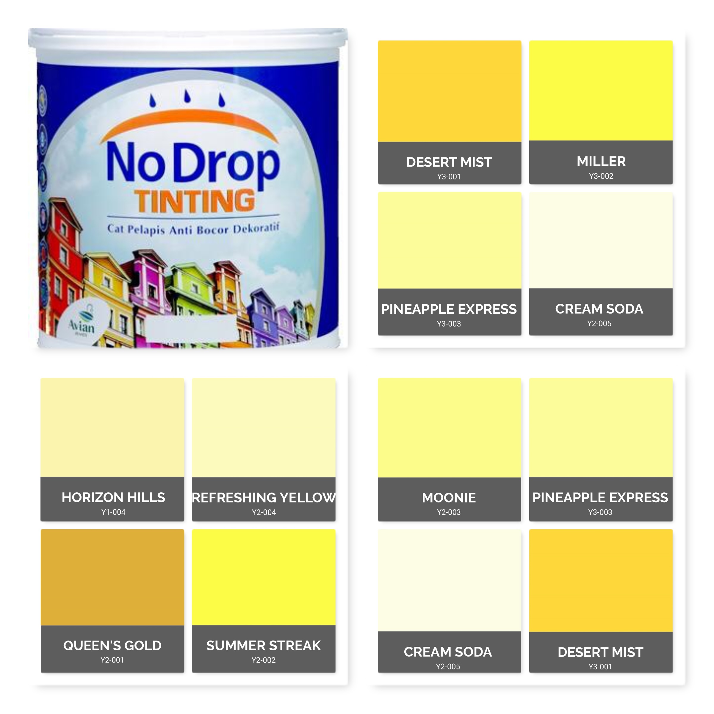 Detail Cat No Drop Warna Kuning Nomer 2