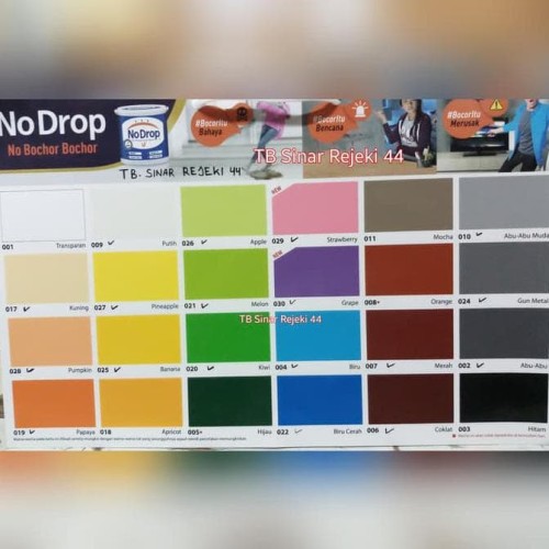 Detail Cat No Drop Warna Kuning Nomer 11