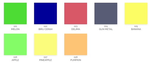 Detail Cat No Drop Warna Kuning Nomer 29