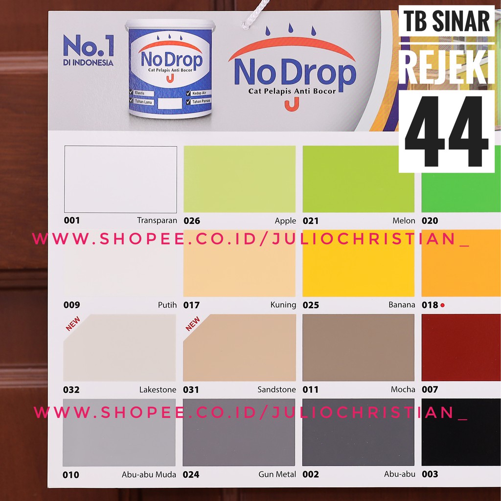 Detail Cat No Drop Warna Kuning Nomer 31