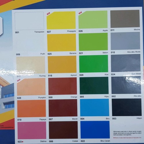 Detail Cat No Drop Warna Kuning Nomer 39