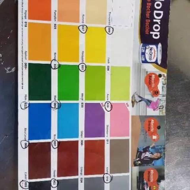 Detail Cat No Drop Warna Kuning Nomer 44