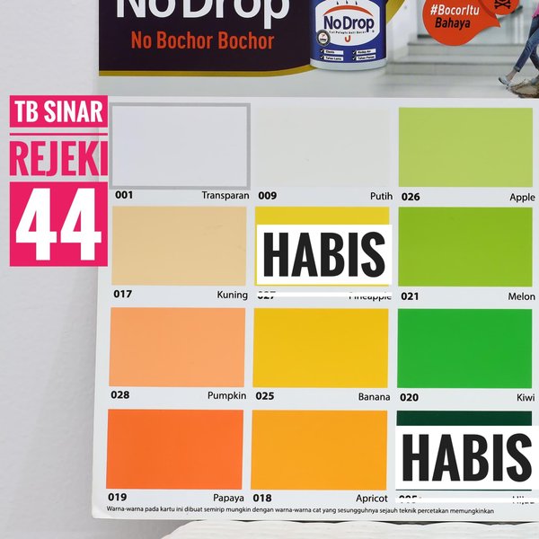 Detail Cat No Drop Warna Kuning Nomer 47