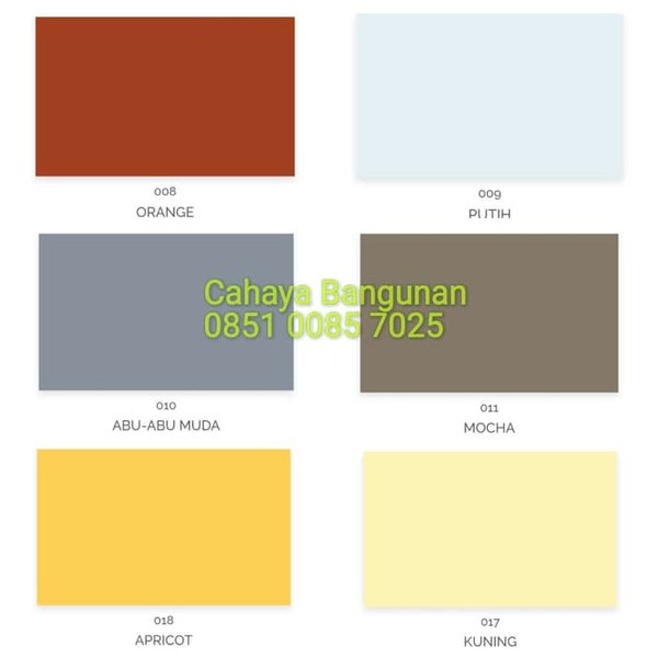 Detail Cat No Drop Warna Kuning Nomer 50