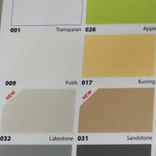 Detail Cat No Drop Warna Kuning Nomer 52