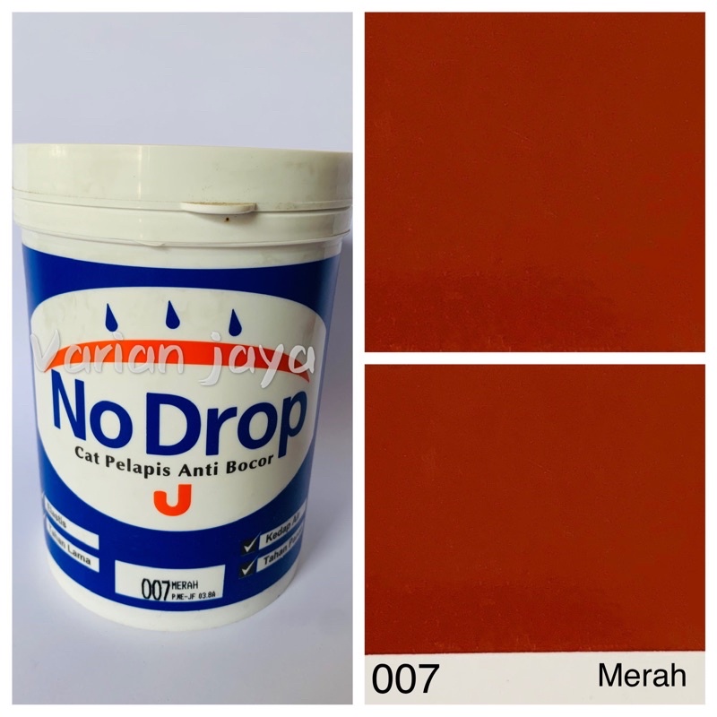 Detail Cat No Drop Warna Merah Maroon Nomer 18