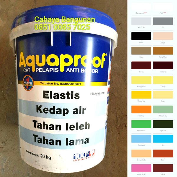 Detail Cat No Drop Warna Merah Maroon Nomer 55