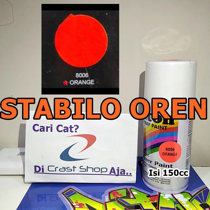 Detail Cat Orange Stabilo Motor Nomer 3