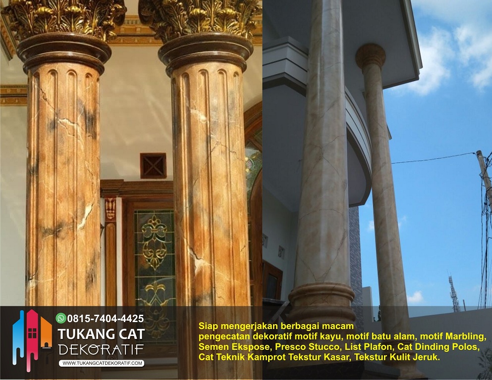 Detail Cat Pilar Rumah Nomer 44