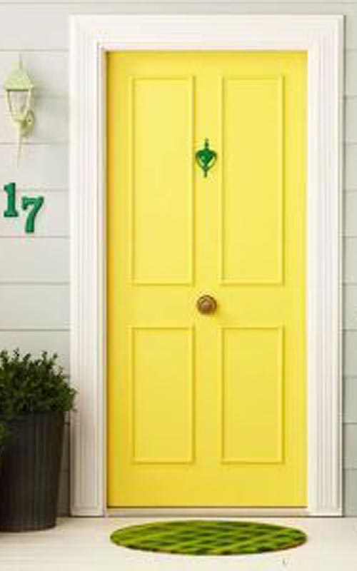 Detail Cat Pintu Rumah Warna Kuning Nomer 18