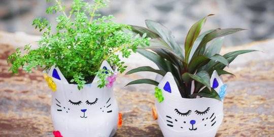 Detail Cat Pot Bunga Warna Warni Nomer 12