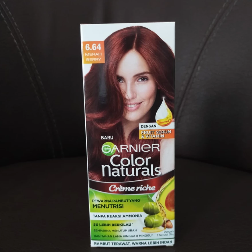 Detail Cat Rambut Garnier Merah Nomer 55