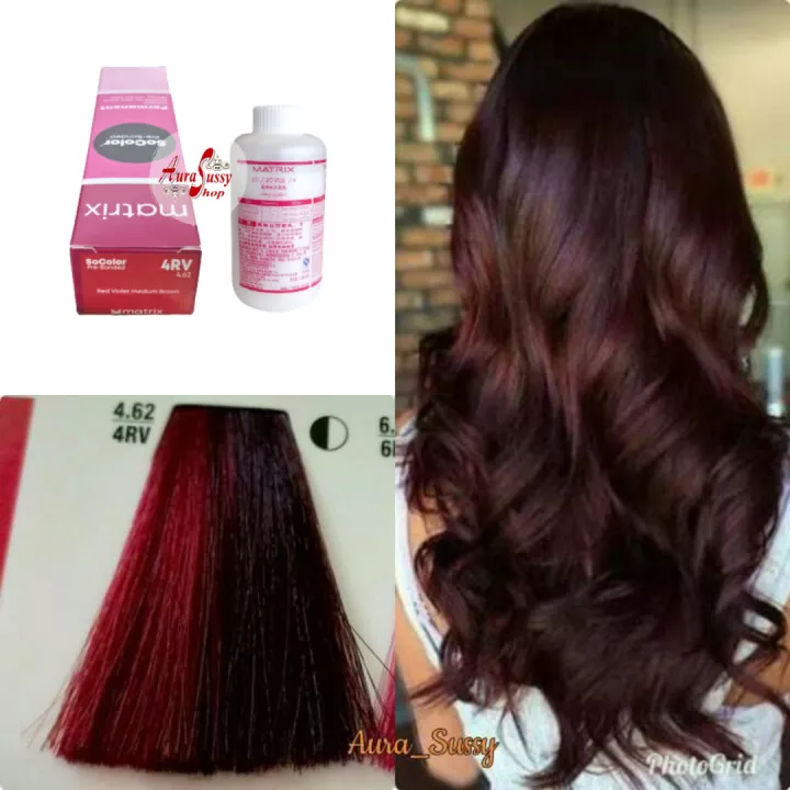 Detail Cat Rambut Matrix Red Brown Nomer 10