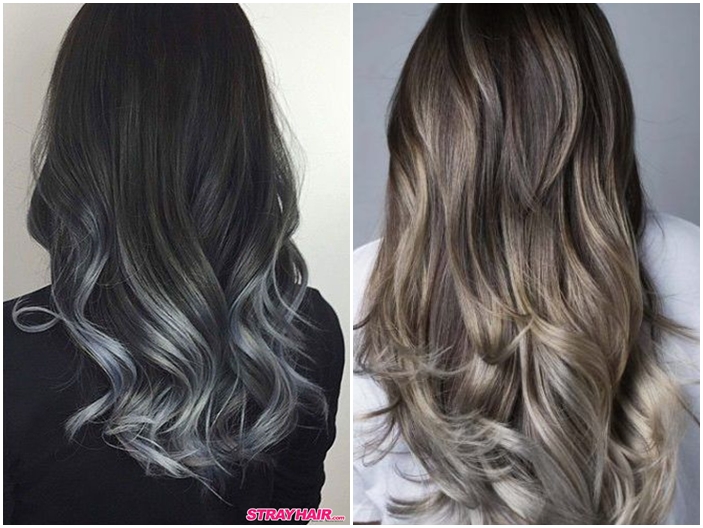 Cat Rambut Ombre Abu Abu - KibrisPDR