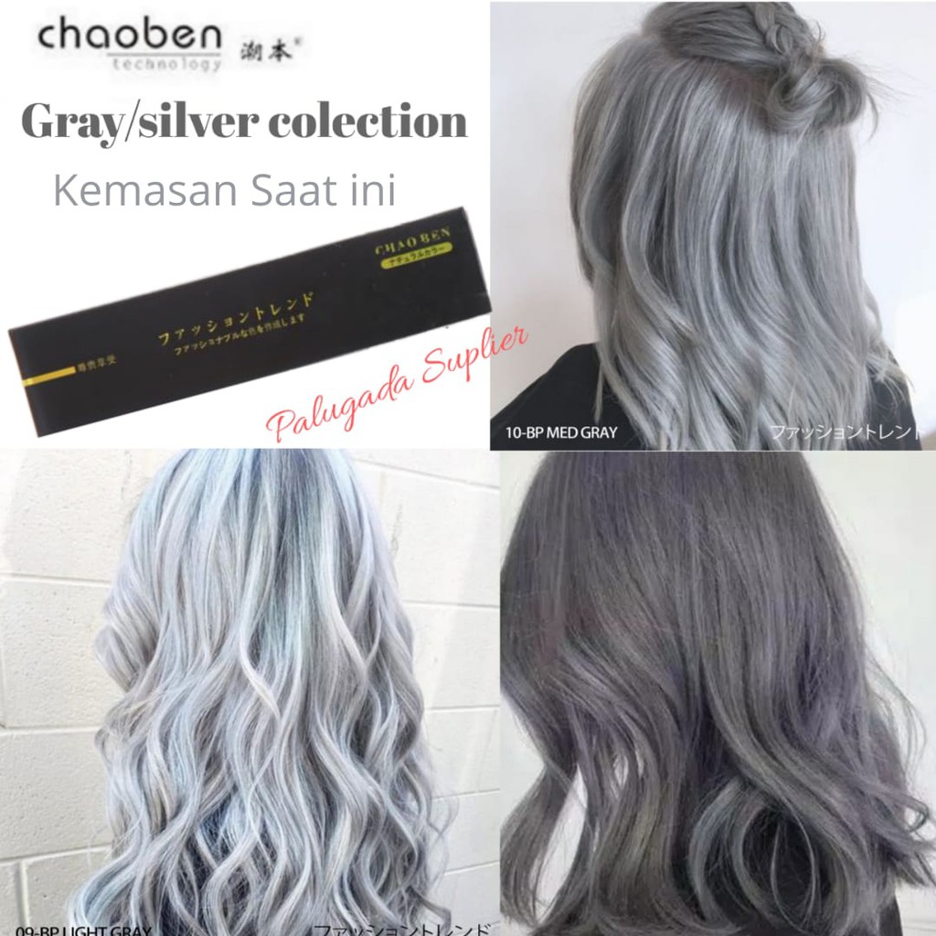 Detail Cat Rambut Ombre Abu Abu Nomer 13