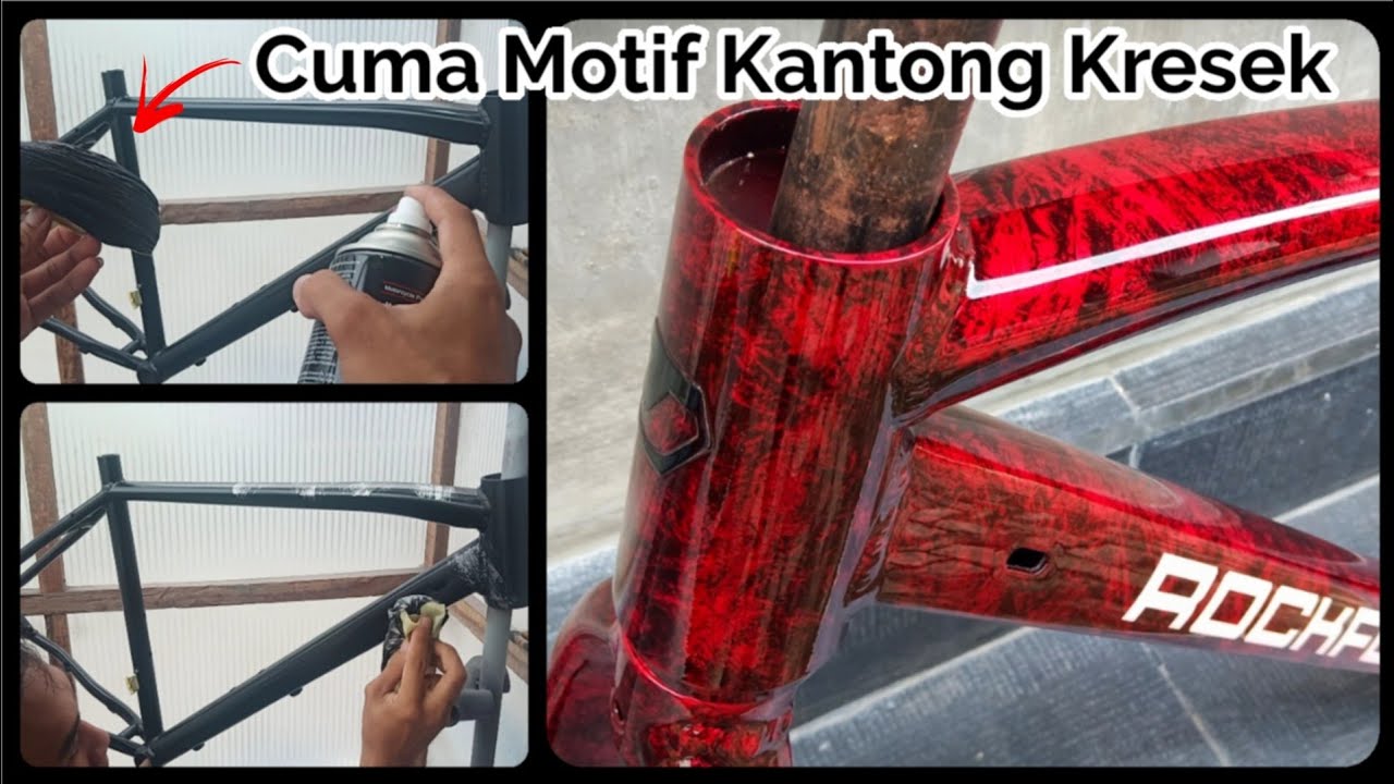 Cat Rangka Frame Sepeda Motif Gambar Cat Frame - KibrisPDR