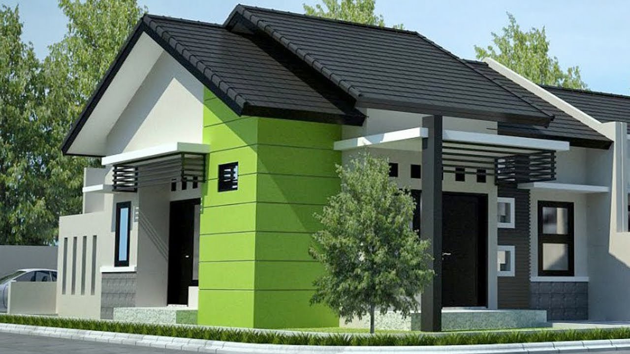 Detail Cat Rumah Abu Abu Kombinasi Hijau Nomer 10