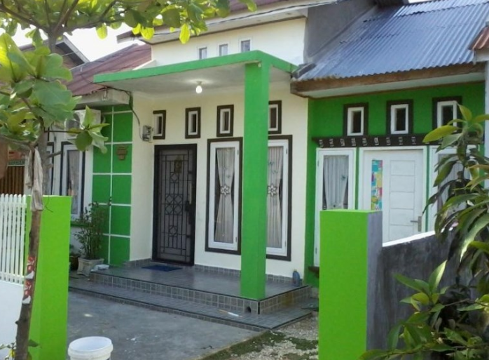 Detail Cat Rumah Hijau Putih Nomer 8