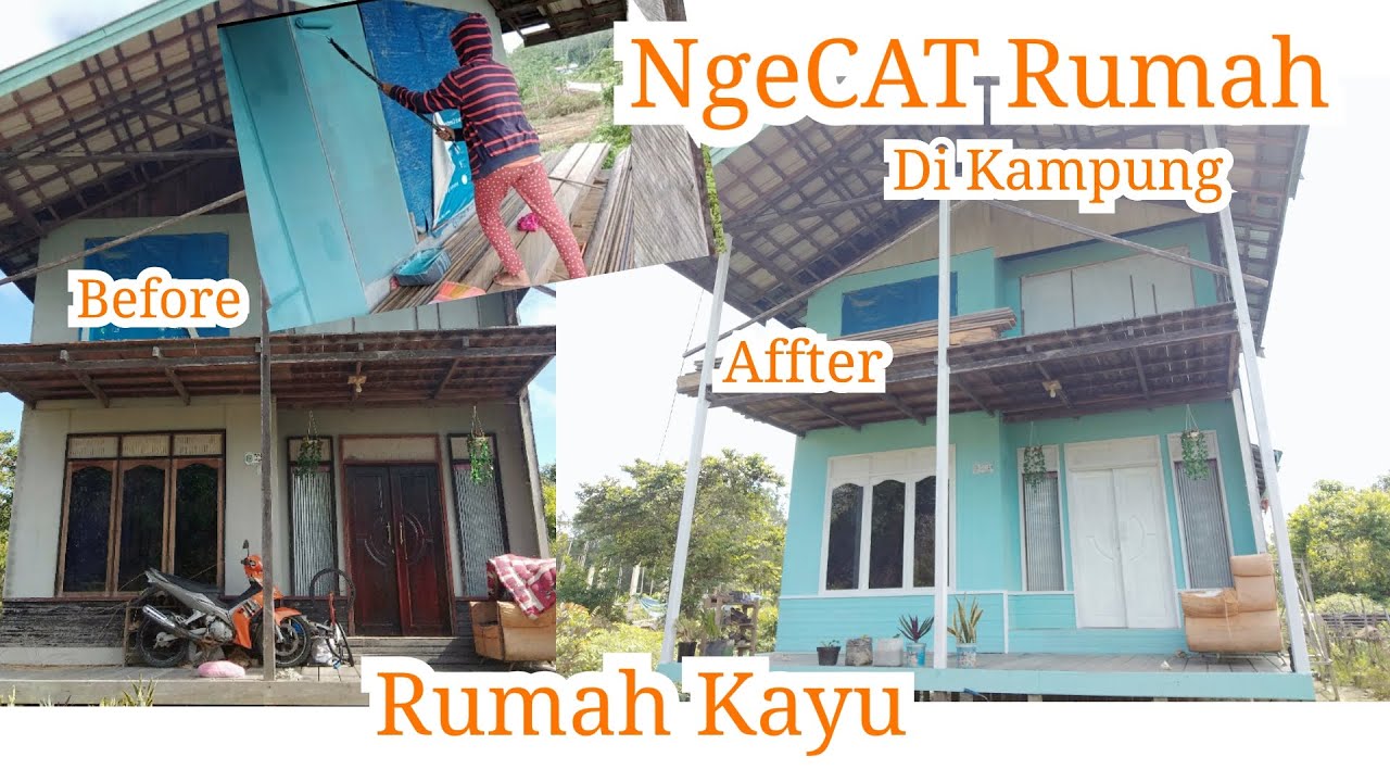 Detail Cat Rumah Kayu Nomer 19