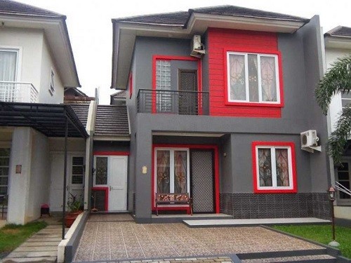 Detail Cat Rumah Merah Hitam Nomer 23