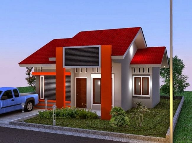 Detail Cat Rumah Merah Hitam Nomer 29