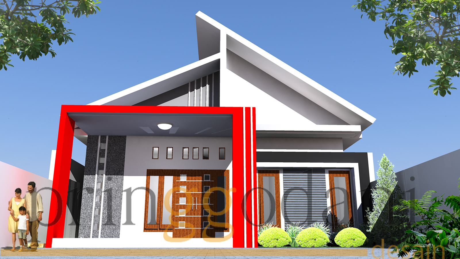 Detail Cat Rumah Merah Hitam Nomer 35