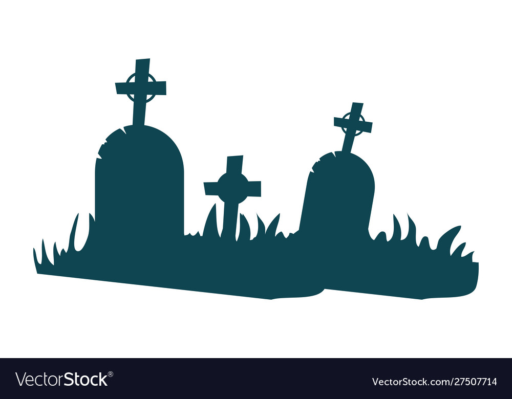 Detail Cemetery Silhouette Nomer 15