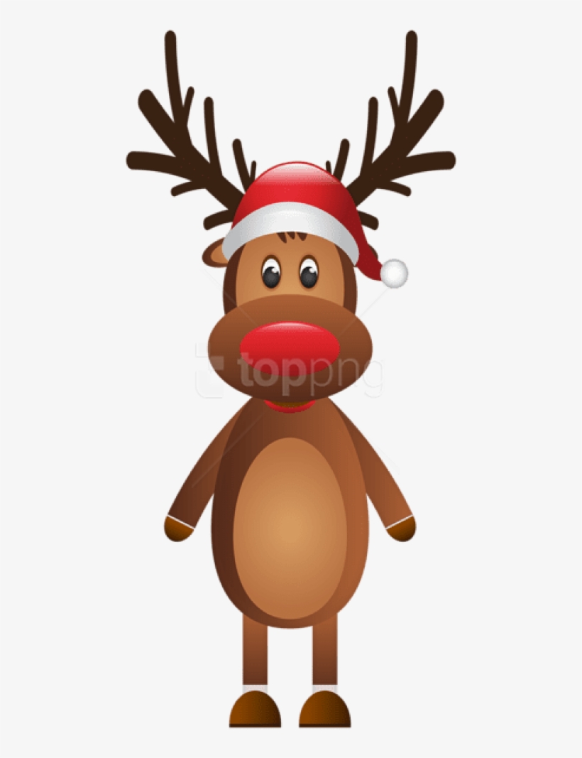 Detail Rentier Rudolph Clipart Nomer 12