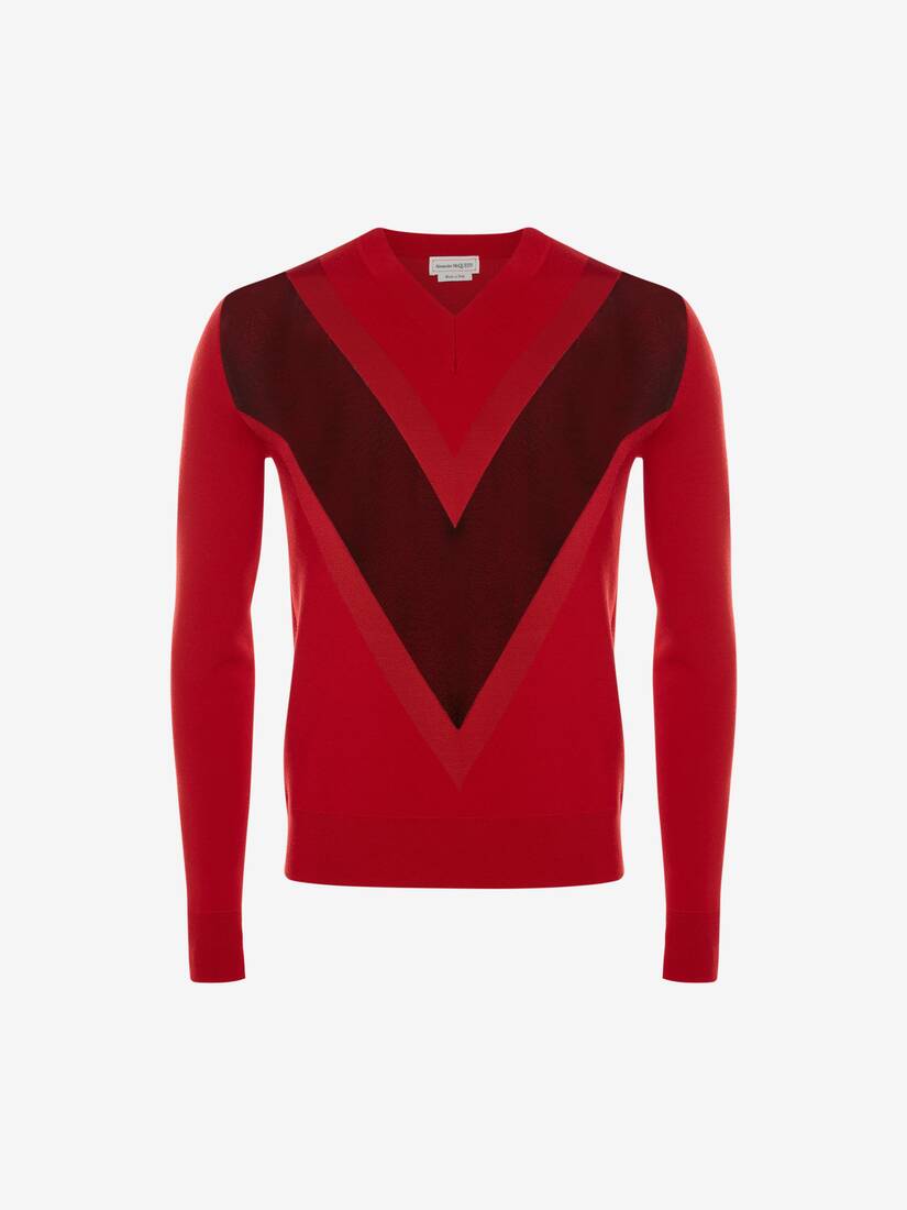 Detail Schwarz Roter Pullover Nomer 9