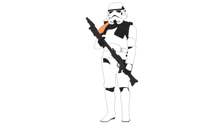 Detail Stormtrooper Zeichnung Nomer 23