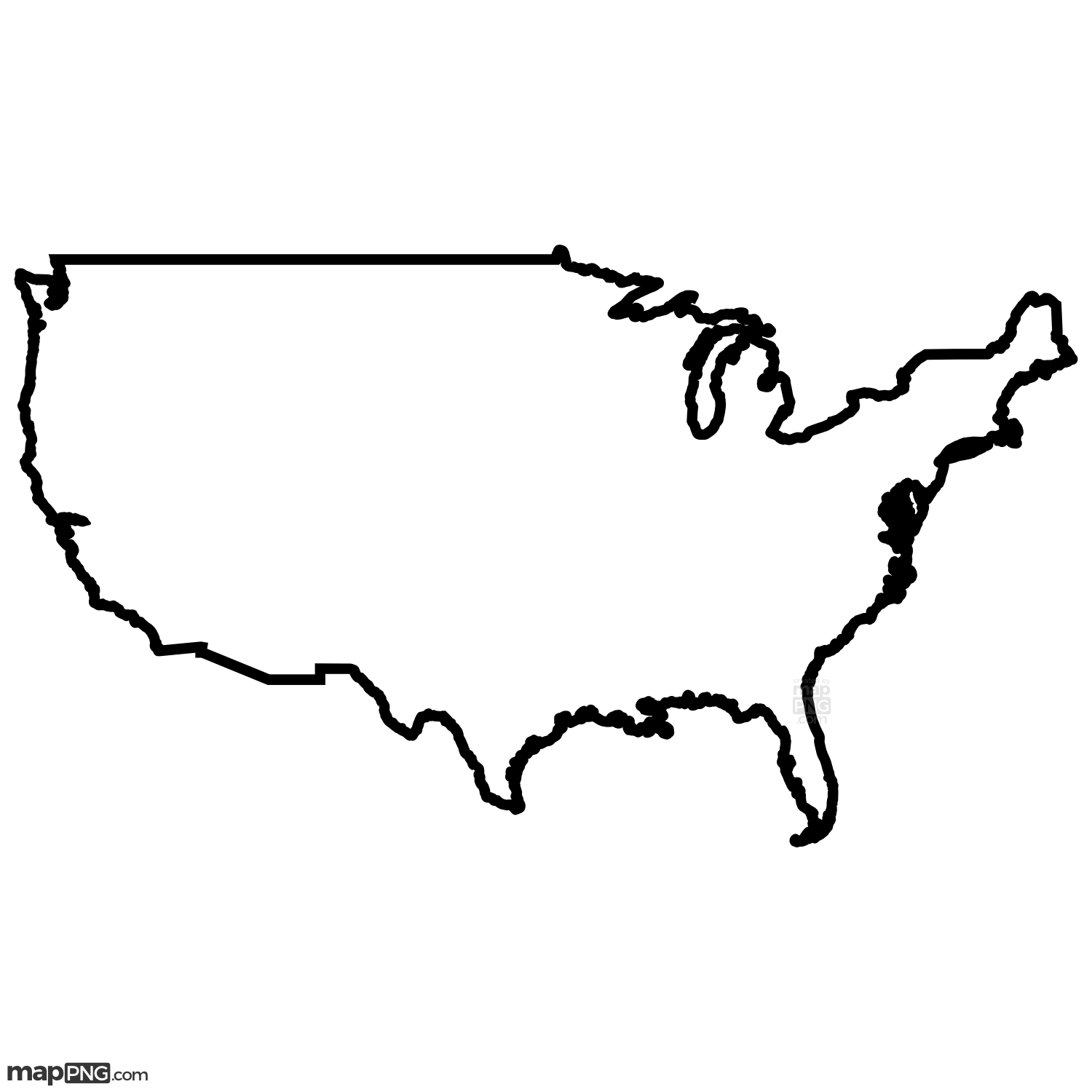 Detail Usa Map Line Nomer 13