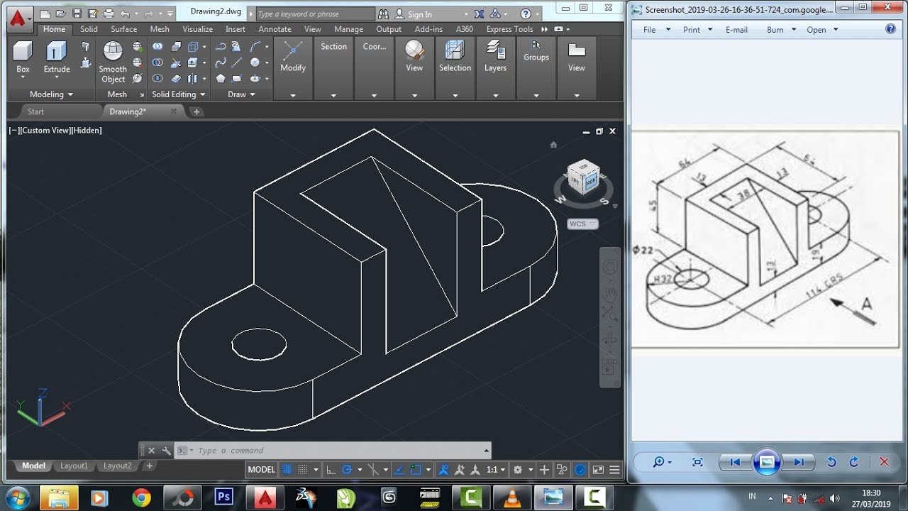 Detail Gambar Autocad 3d Teknik Mesin Nomer 2