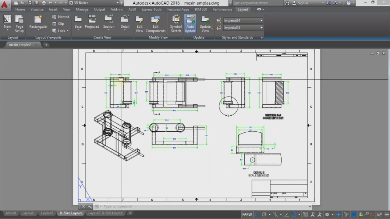 Detail Gambar Autocad 3d Teknik Mesin Nomer 50