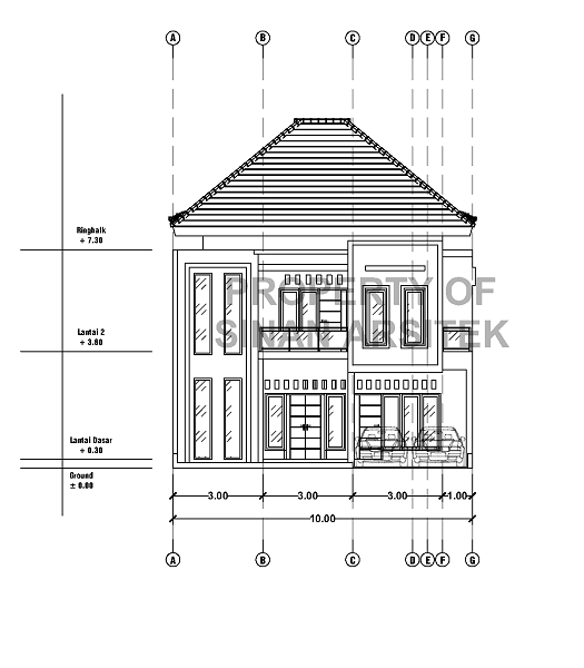 Detail Gambar Autocad Desain Gedung Serbaguna 2 Lantai Nomer 49