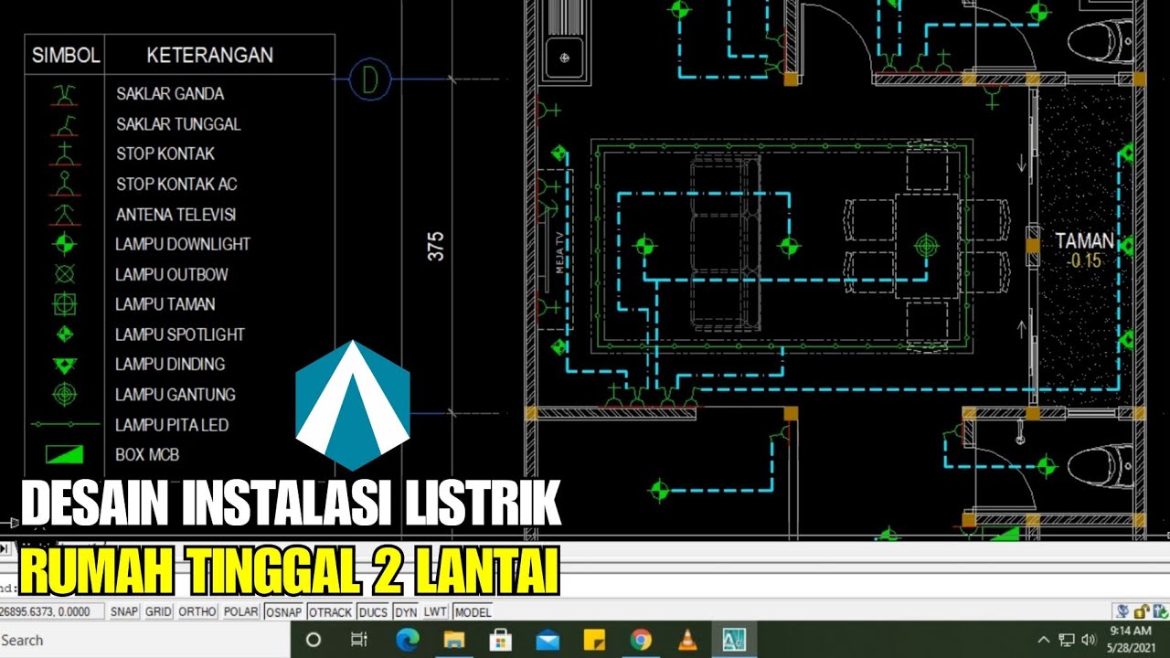 Detail Gambar Autocad Instalasi Listrik Nomer 13