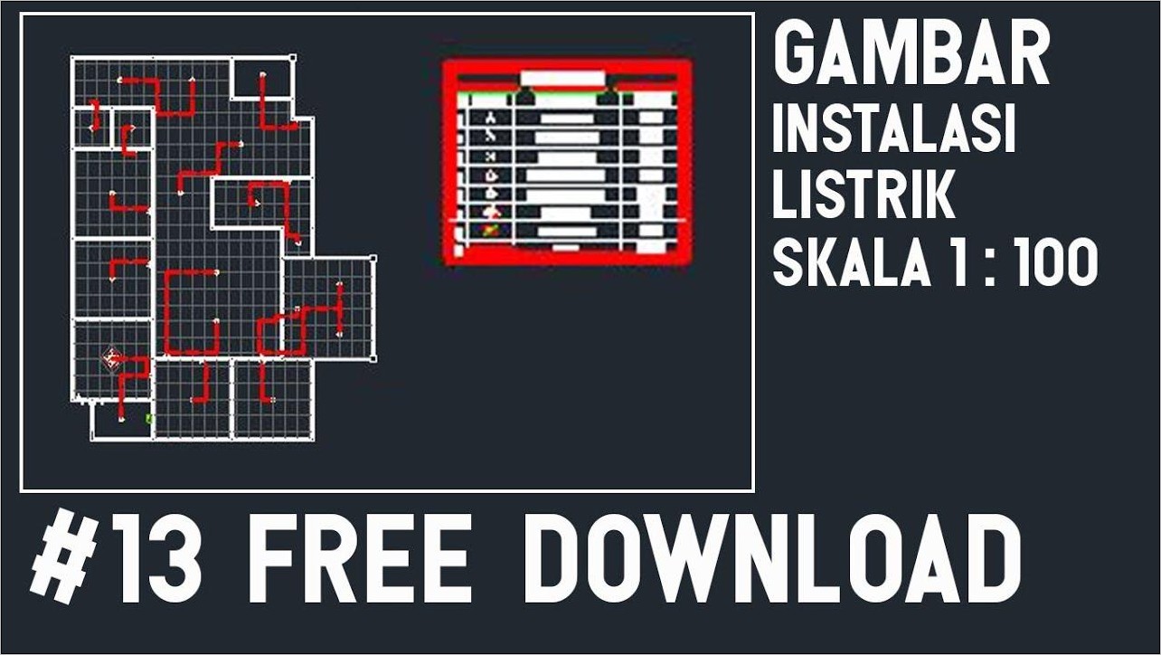 Detail Gambar Autocad Instalasi Listrik Nomer 20