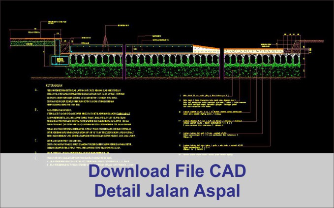 Detail Gambar Autocad Jalan Raya Dwg Nomer 2