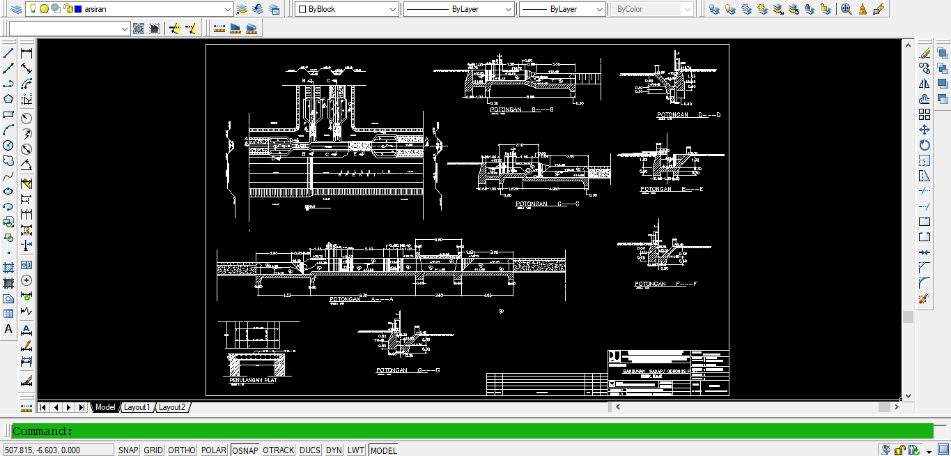 Detail Gambar Autocad Jalan Raya Dwg Nomer 16