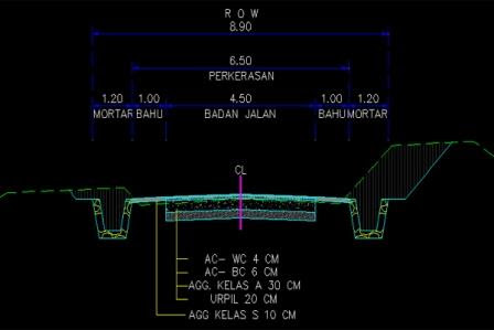 Detail Gambar Autocad Jalan Raya Dwg Nomer 31