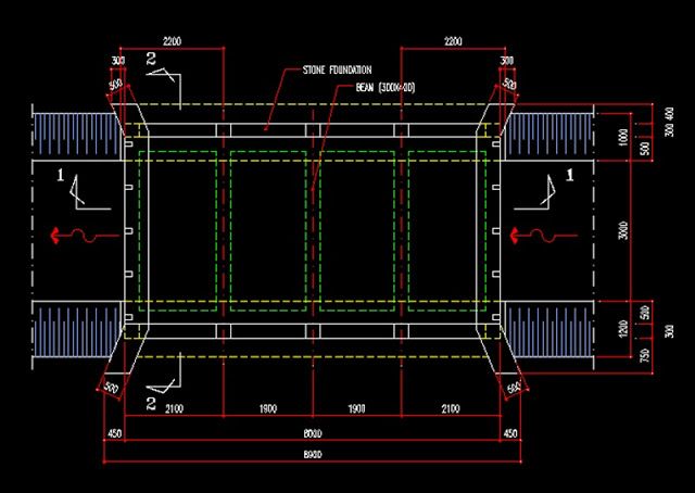 Detail Gambar Autocad Jembatan Beton Nomer 11