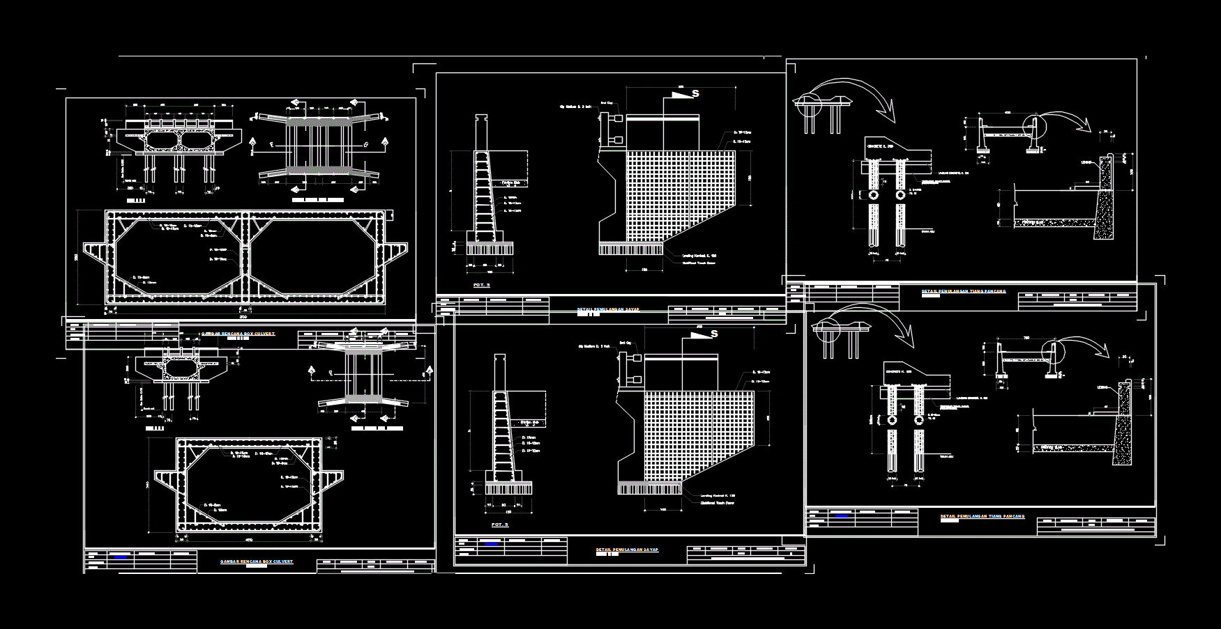 Detail Gambar Autocad Jembatan Beton Nomer 15