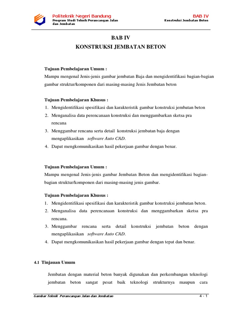 Detail Gambar Autocad Jembatan Beton Nomer 36